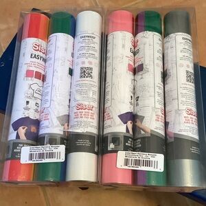 Siser Easyweed Heat Transfer Vinyl For Cutting Machines 6 rolls RainbowSampler